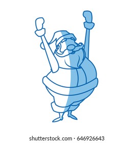 santa claus beard moustache christmas thin line