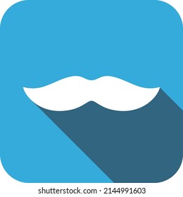 Diseño de icono plano con barba de Santa Claus, ilustración vectorial