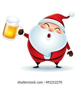 Santa Claus With Beer 