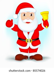 Santa Claus and bell