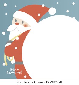 Santa claus and big bag