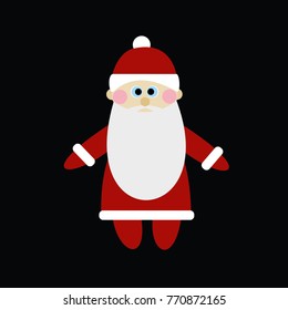 Santa Claus Black Background