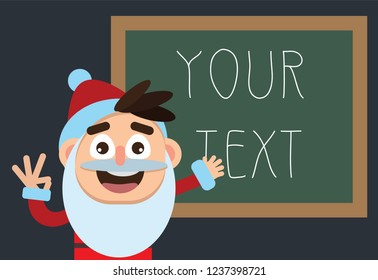 Santa claus board ads
