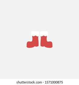 santa claus boot graphic element Illustration template design