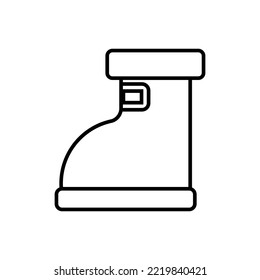 Santa Claus Boot icon outline style design vector