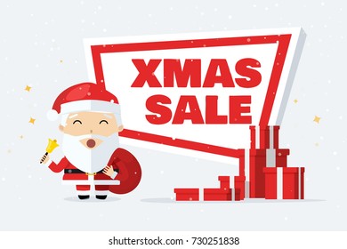 santa claus boxes gift banner place for text 2020