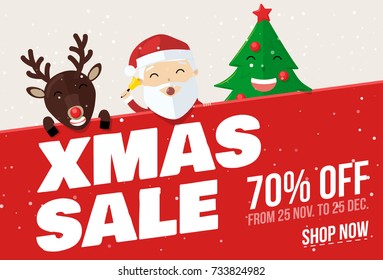 santa claus boxes gift banner place for text deer Christmas tree characters 2019
2020
