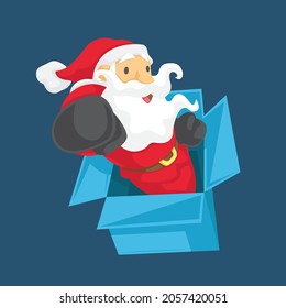 santa claus boxing day sale flat design banners template