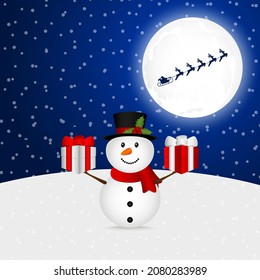 Santa claus brought christmas presents 