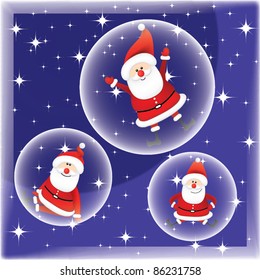 Santa Claus in bubble