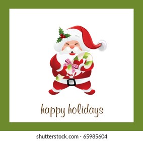 Santa claus with candy