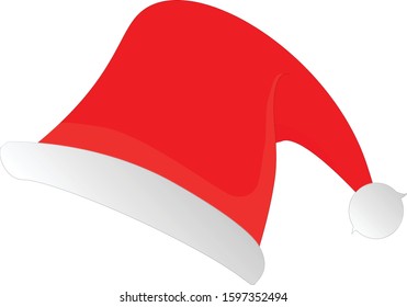 Santa Claus Cap, red and white