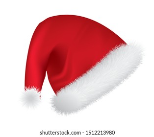 Santa Claus cap. vector illustration