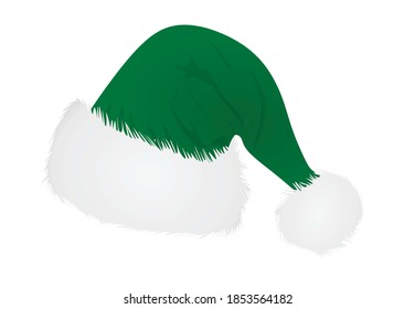 Santa Claus cap. vector illustration