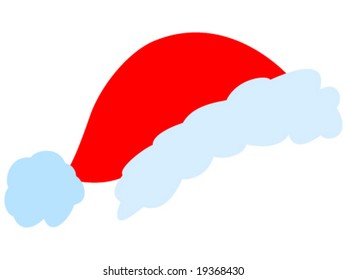 Santa claus cap vector illustration