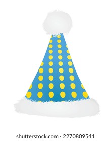 Santa Claus cap. vector illustration