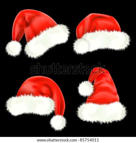 Santa Claus caps. Mesh.