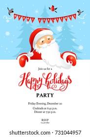 Santa Claus card holiday winter