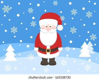  santa claus card.vector illustration