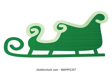 Santa Claus carriage. vector illustration