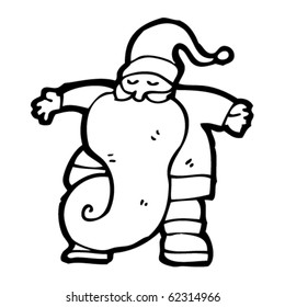 caricatura de santa claus