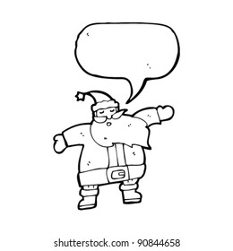 caricatura de santa claus