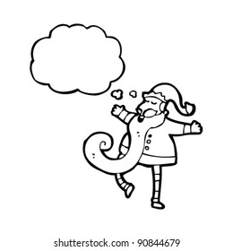 caricatura de santa claus