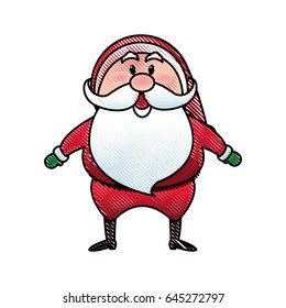 santa claus cartoon character merry christmas
