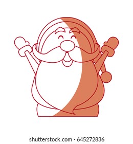 santa claus cartoon character merry christmas