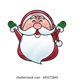 santa claus cartoon character merry christmas