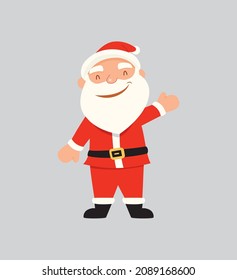 santa claus cartoon character smile 