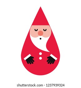 Santa Claus Cartoon Character. Vector Illustration.