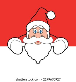 Santa Claus cartoon character vector illustration