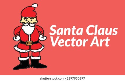 Santa Claus Cartoon Figure Vector Design 