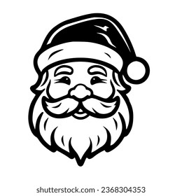 Santa claus cartoon with hat