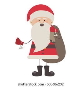 santa claus cartoon icon image 