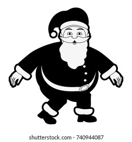 santa claus cartoon icon image