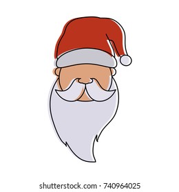 santa claus cartoon icon image 