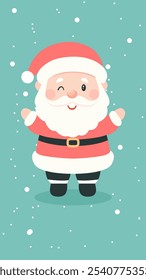 Santa Claus cartoon illustration wallpaper