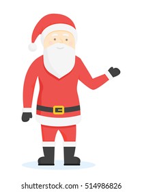 Santa Claus Cartoon Style Characters. Vector illustration.