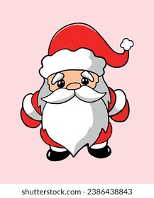 Santa Claus cartoon style vector illustration