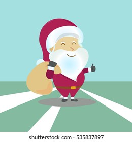 Santa claus cartoon vector