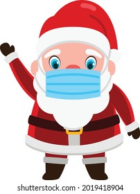Santa Claus cartoon vector art and illustration