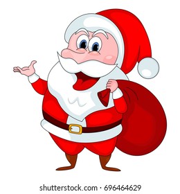 Santa Claus cartoon vector illustration