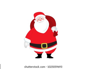 Santa Claus - Cartoon Vector Image