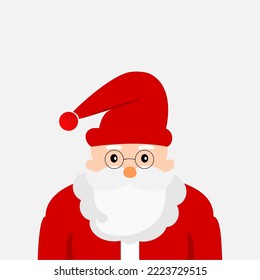 Santa claus character in flat design