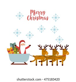 santa claus character icon vector illustration design