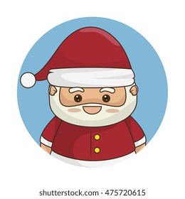 santa claus character  icon vector illustration design