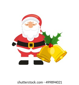 santa claus character icon vector illustration design