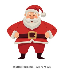 santa claus character illustration isolated